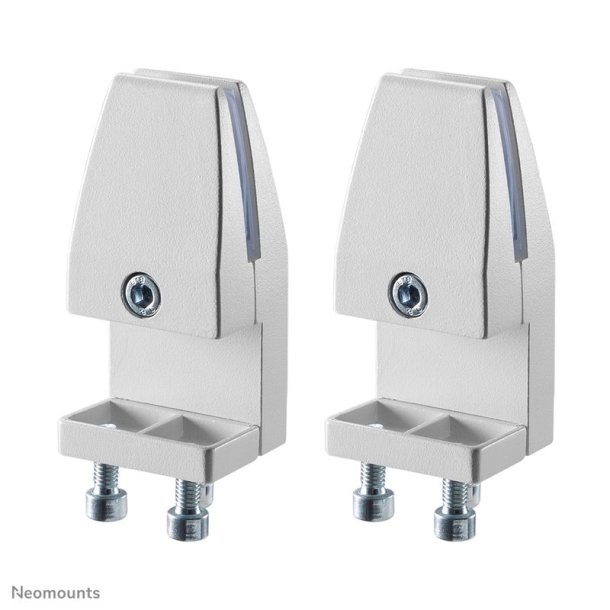 Neomounts NS-CLMP40WHITE Desk clamp set 2 pcs - max 5 kg - White - Aluminium - 5 kg - Desk - 0 - 89 mm - 0 - 42 mm