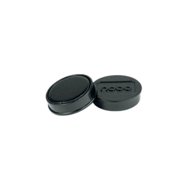 Whiteboard magneter Nobo sort - 30 mm - 4 stk.