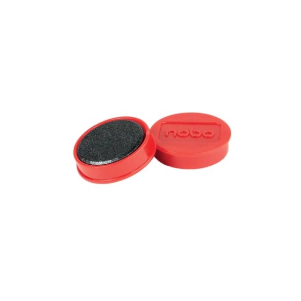 Whiteboard magneter Nobo r�d - 30 mm - 4 stk.