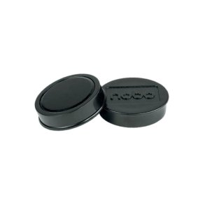 Whiteboard magneter Nobo sort - 38 mm - 4 stk.