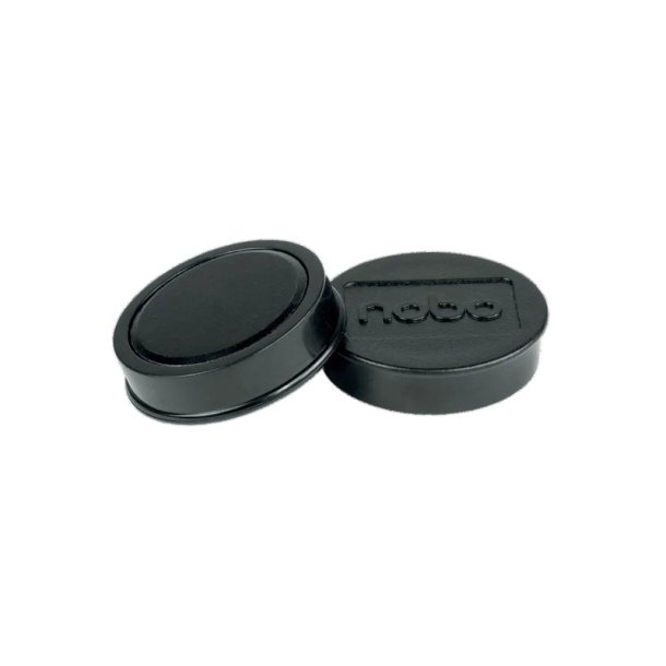 Whiteboard magneter Nobo sort - 38 mm - 4 stk.