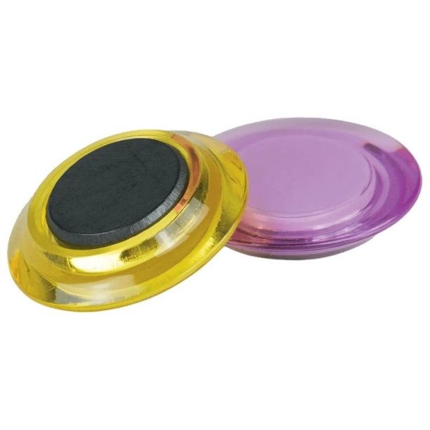 Whiteboard magneter Nobo Rexel assorterede farver - 6 stk.