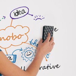 Nobo whiteboard starts�t - 4 markers, visker, rens
