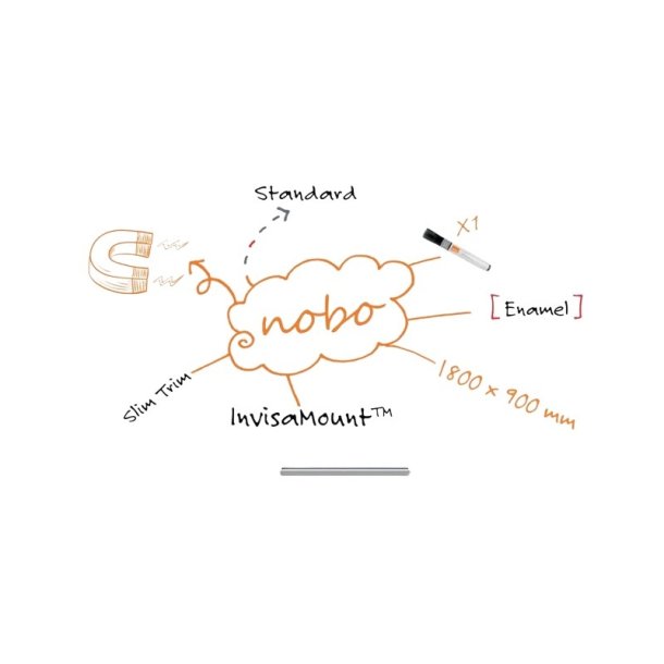 Whiteboard tavle Nobo Impression Pro - emaljeret - 180x90 cm