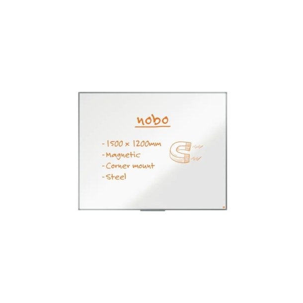 Whiteboard tavle Nobo Essence - lakeret st�l - 150x120 cm