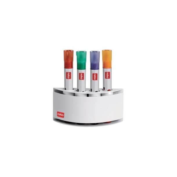 Whiteboard penneholder Nobo - magnetisk - 4 penne