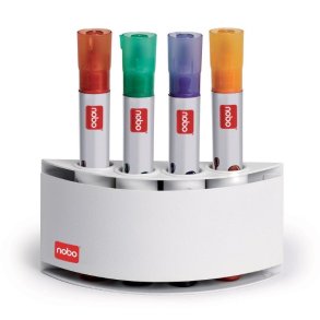 Whiteboard penneholder Nobo - magnetisk - 4 penne