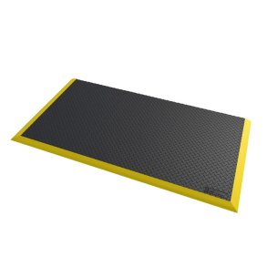 Notrax svejsem�tte Diamond Flex 646 - 97x163cm Sort/gul Nitrilm�tte
