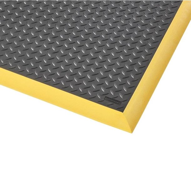 Notrax Diamond Flex 646 svejsem�tte - 102x163cm Sort/gul Nitrilm�tte