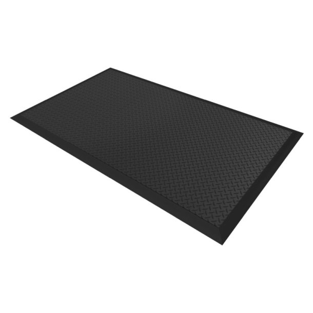 Notrax 489 Cushion Flex arbejdsm�tte - 91x210cm Sort nitrilm�tte