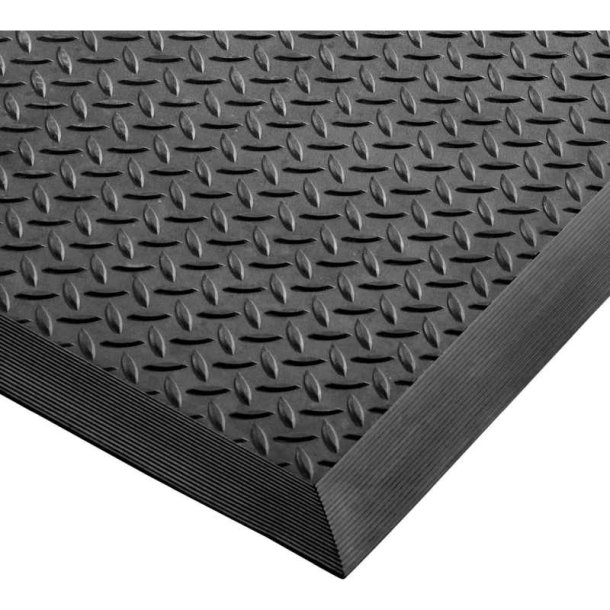 Notrax 489 Cushion Flex arbejdsm�tte - 91x210cm Sort nitrilm�tte