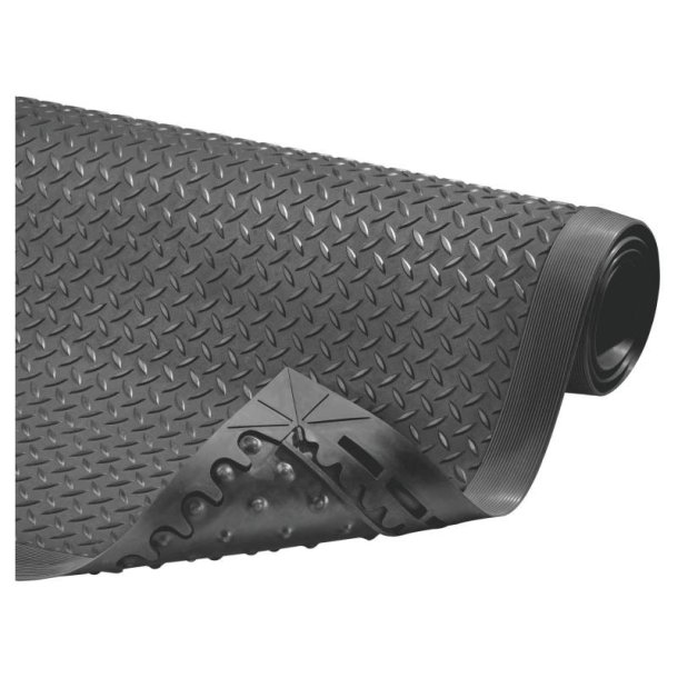 Notrax 489 Cushion Flex arbejdsm�tte - 91x210cm Sort nitrilm�tte