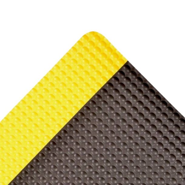 Notrax arbejdsm�tte Sky Trax 782 - 60cm Sort/Gul PVC m�tte meterm�l (pr. cm)