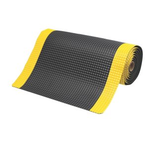 Notrax arbejdsmtte Sky Trax 782 - 91cm Sort/Gul PVC mtte meterml (pr. cm)