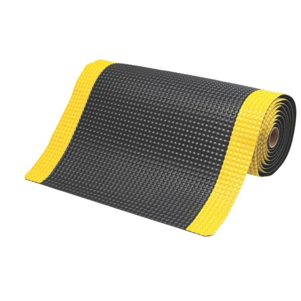 Notrax arbejdsm�tte Sky Trax 782 - 60cm Sort/Gul PVC m�tte meterm�l (pr. cm)