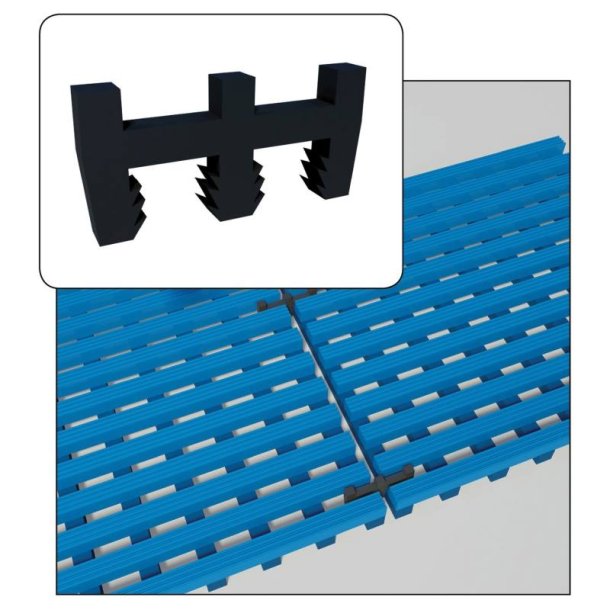 Notrax connectors 536K - 180&deg; samling til Akwadek og Flexdek