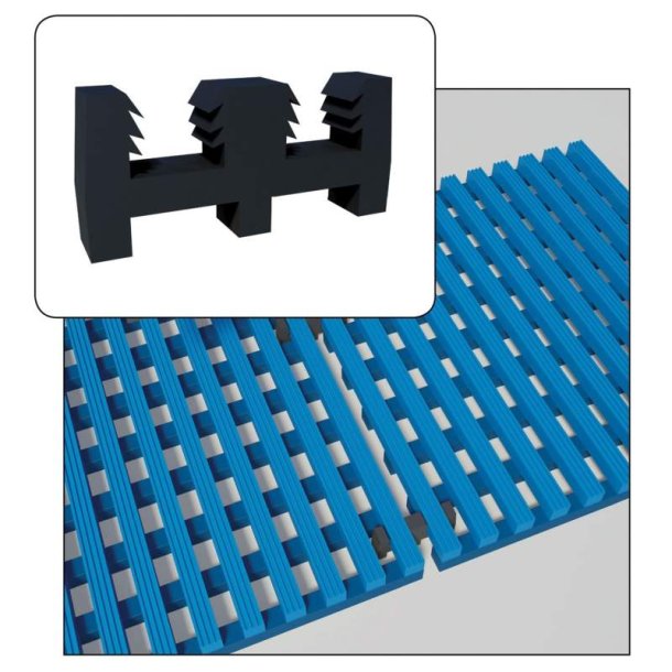 Notrax connectors 536K - 180&deg; samling til Akwadek og Flexdek