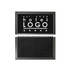 Notrax sanitetsmtte Sani-master 348 logo - 91,4x105cm - 2 zone desinfektionsmtter