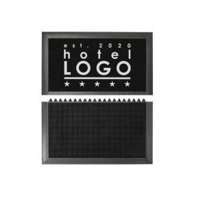 Notrax sanitetsmtte Sani-master 348 logo - 91,4x105cm - 2 zone desinfektionsmtter