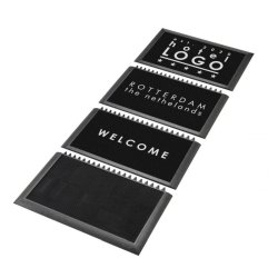 Notrax sanitetsmtte Sani-master 348 logo - 91,4x200cm - 4 zone desinfektionsmtter