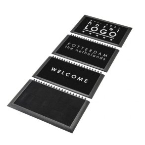 Notrax sanitetsmtte Sani-master 348 logo - 91,4x200cm - 4 zone desinfektionsmtter