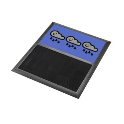 Notrax sanitetsmtte Sani-master 348 logo - 91,4x105cm - 2 zone desinfektionsmtter