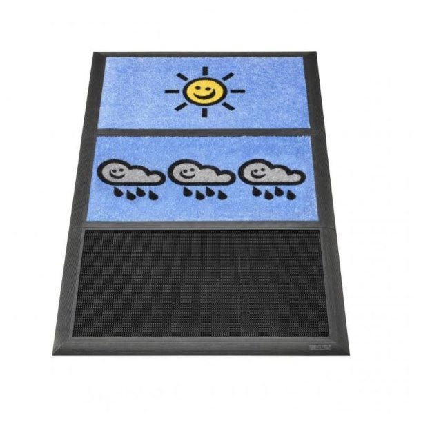 Notrax sanitetsmtte Sani-master 348 logo - 91,4x152,5cm -3 zone desinfektionsmtter