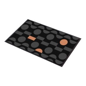 Notrax designertppe New Deco 179R - 120x180cm - DOT Gr/Pink Smudsmtte