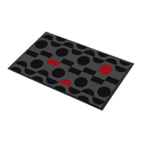 Notrax designertppe New Deco 179R - 120x180cm - DOT Gr/Rd Smudsmtte