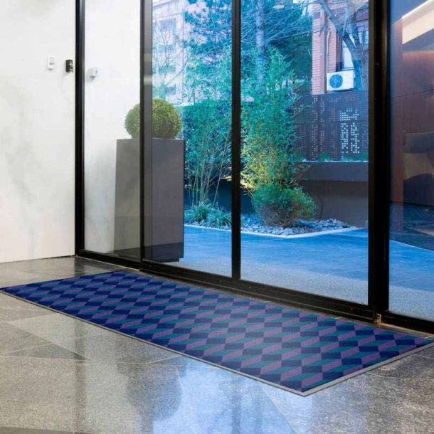 Notrax designertppe New Deco 179R - 120x180cm - Royal Bl Smudsmtte