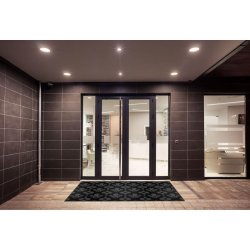 Notrax designertppe New Deco 179R - 120x180cm - Royal Sort/Gr Smudsmtte