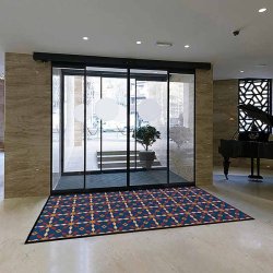 Notrax designertppe New Deco 179R - 120x180cm - Snowstar Bl Smudsmtte