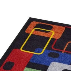 Notrax designertppe Deco 179 - 90x120cm Modern 70s Smudsmtte