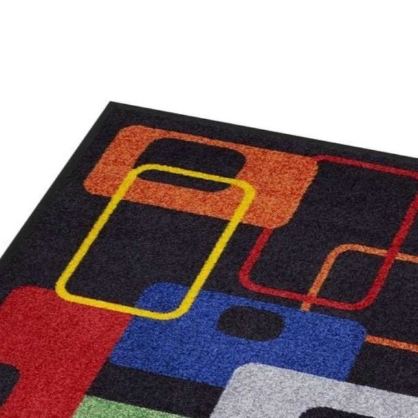 Notrax designertppe Deco 179 - 150cm Modern 70s Smudsmtte Meterml (pr. cm)