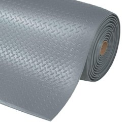 Notrax arbejdsmtte 419 Diamond Sof-Tred - 122cm x 18,3 meter gr vinylmtte rulle