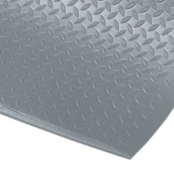 Notrax arbejdsmtte 419 Diamond Sof-Tred - 122cm x 18,3 meter gr vinylmtte rulle