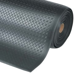 Notrax arbejdsm�tte 419 Diamond Sof-Tred - 60cm x 18,3 meter sort vinylm�tte rulle