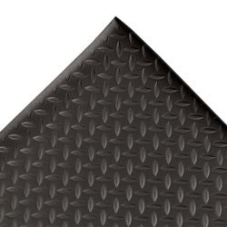 Notrax arbejdsm�tte 419 Diamond Sof-Tred - 60cm x 18,3 meter sort vinylm�tte rulle