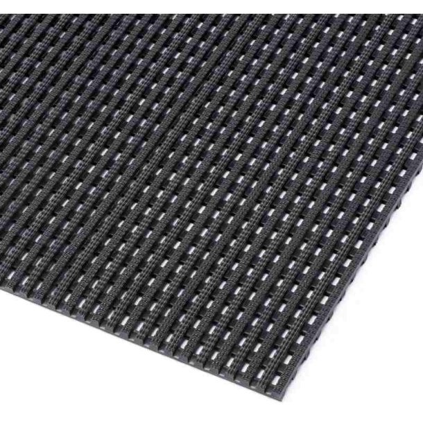 Notrax f�devarem�tte Flexdek 537 - 120cm bred Sort dr�nm�tte p� meterm�l (pr. cm)