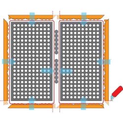 Notrax Connector Safety Stance 649 - 30cm samling til mtter