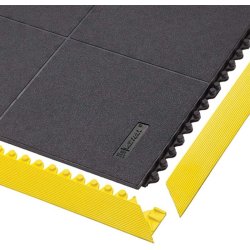 Notrax Cushion Ease Solid 556 modul�r arbejdsm�tte - sort gummi 91x91cm m�tteflise