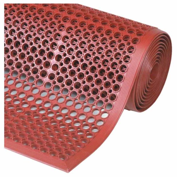 Notrax drnmtte Sanitop 562 - 91x152cm rd gummimtte