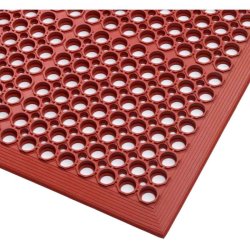 Notrax drnmtte Sanitop 562 - 91x152cm rd gummimtte