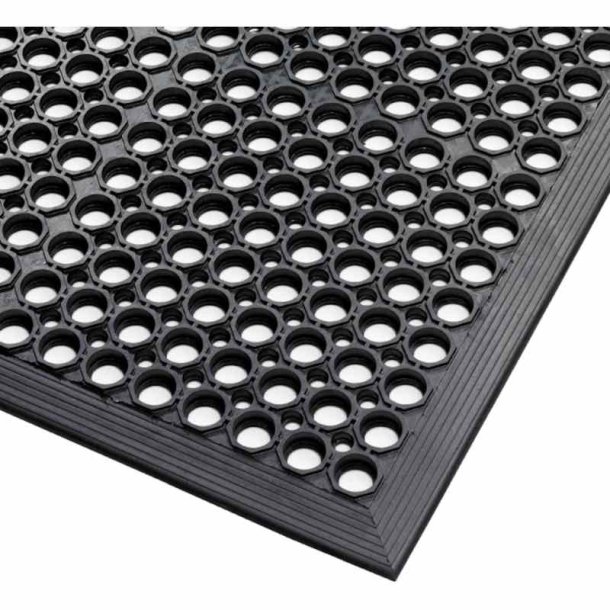 Notrax drnmtte Sanitop 562 - 91x152cm sort gummimtte