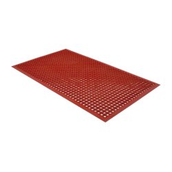 Notrax drnmtte Sanitop 562 - 91x152cm rd gummimtte