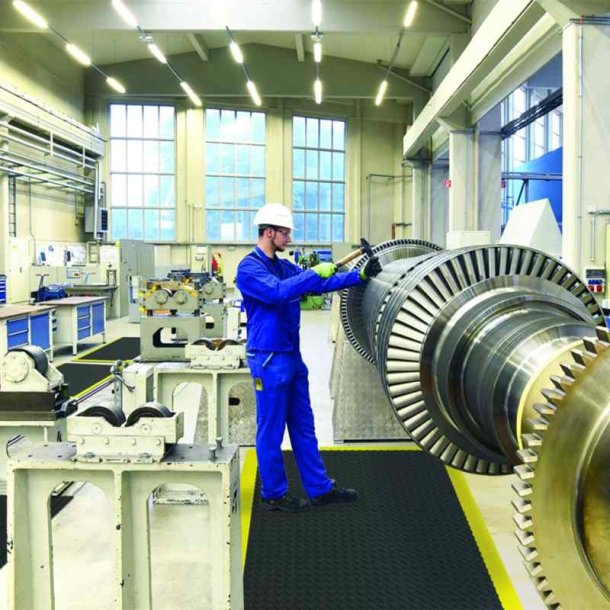 Notrax modulr arbejdsmtte De-Flex 572 - 45x45cm gr Nitril flisemtte