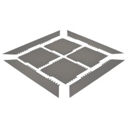 Notrax modulr arbejdsmtte De-Flex 572G - 45x45cm gr Nitril flisemtte