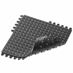 Notrax modul�r svejsem�tte ESD De-Flex 574FR - 45x45cm sort Nitril m�tteflise