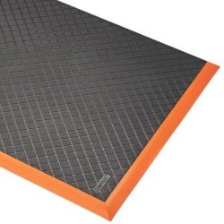 Notrax Safety Stance 649 arbejdsm�tte - 97x315cm Sort/Orange nitrilm�tte