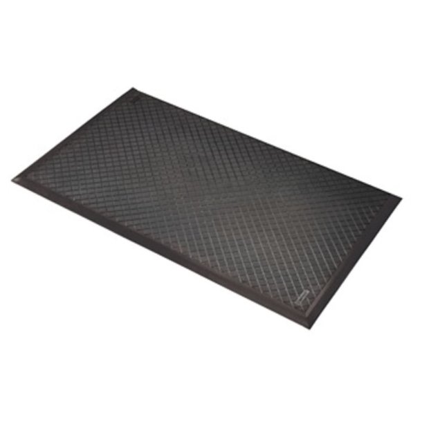 Notrax arbejdsm�tte Safety Stance 649 - 90x150cm sort Nitrilm�tte